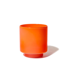 Joe Cariati Fiorelli Low Container – Glass Art in Persimmon