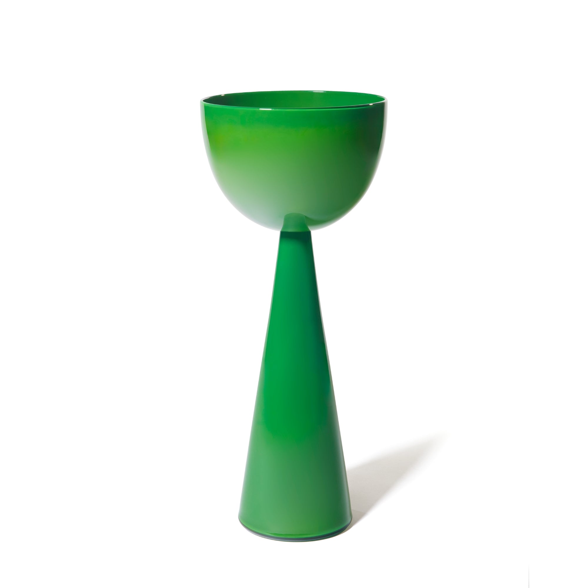 Joe Cariati Fiorelli Tall Bowl – Glass Art in Moss