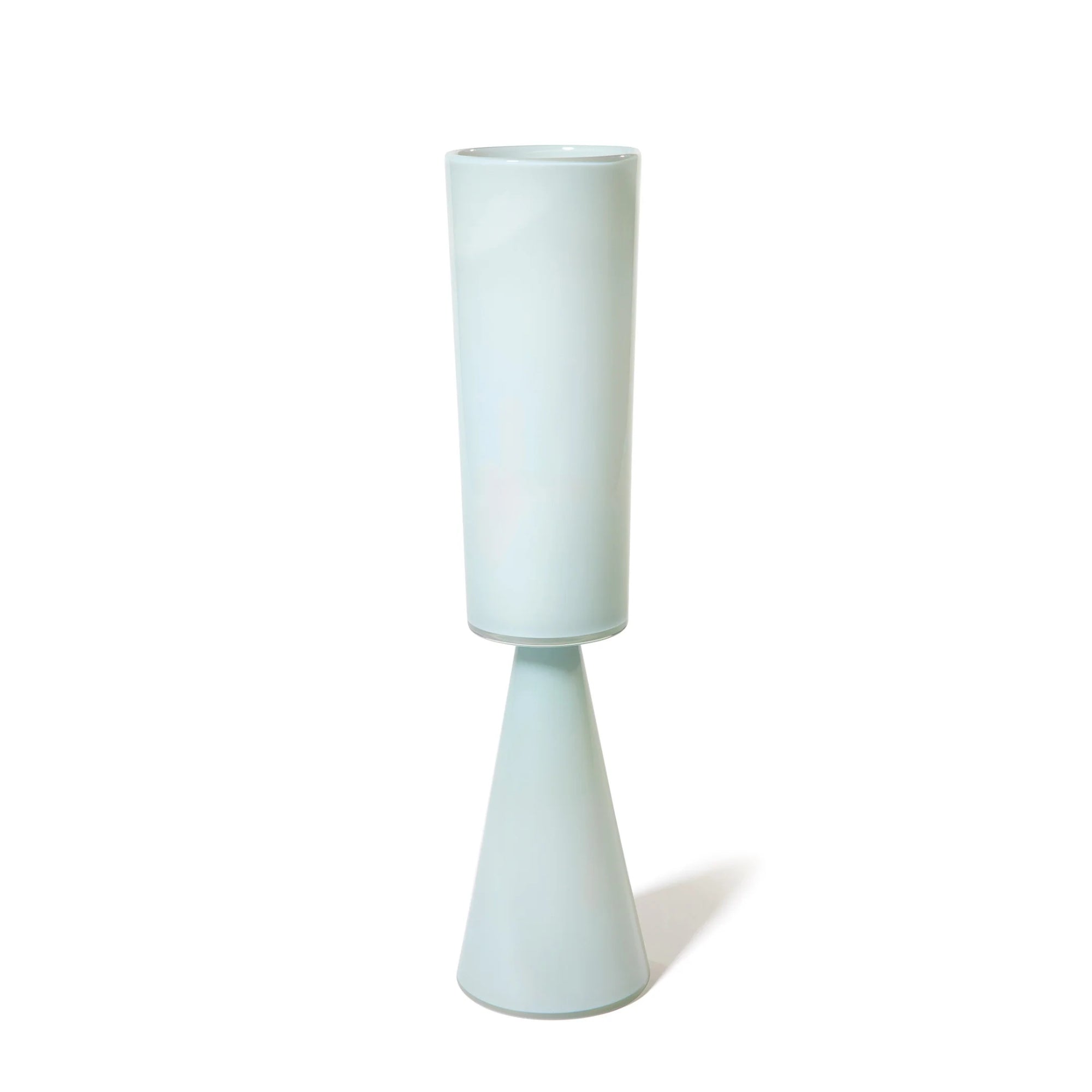 Joe Cariati Fiorelli Tall Cylinder – Glass Vessel in Ash