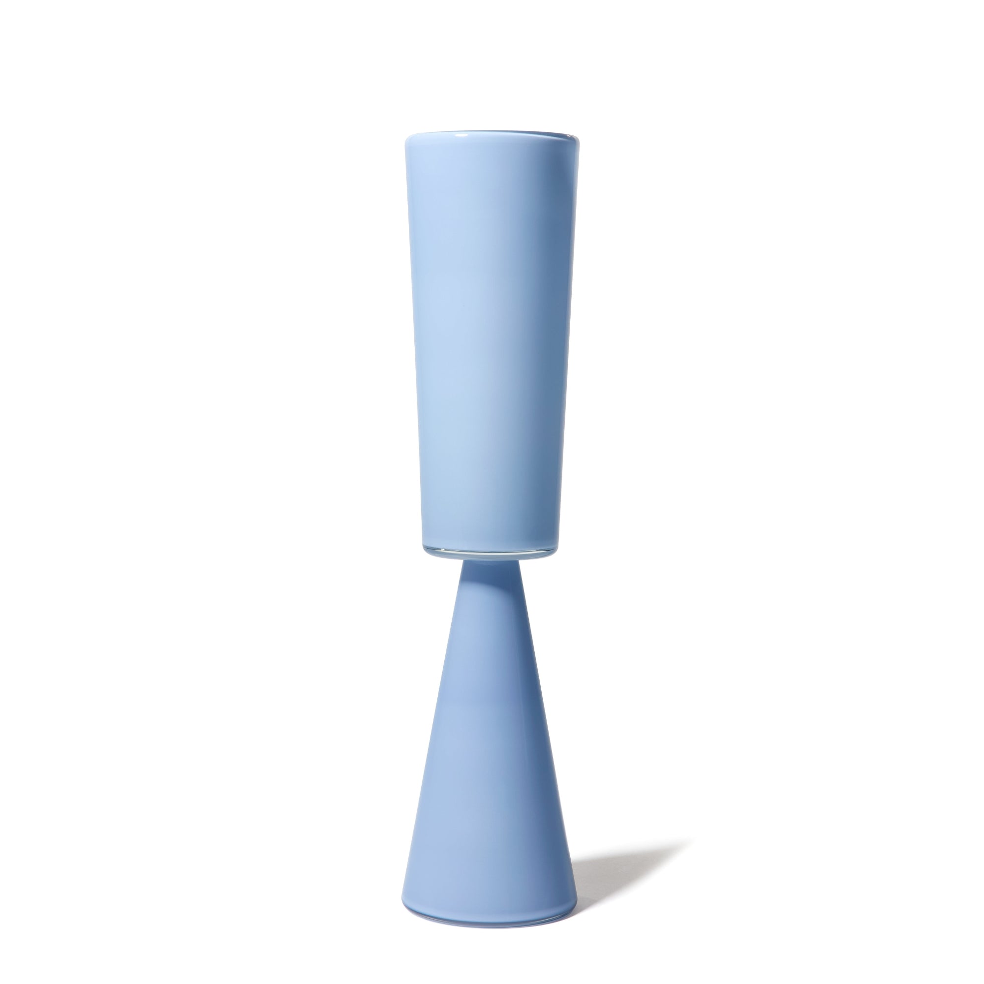 Joe Cariati Fiorelli Tall Cylinder – Glass Vessel in Dove