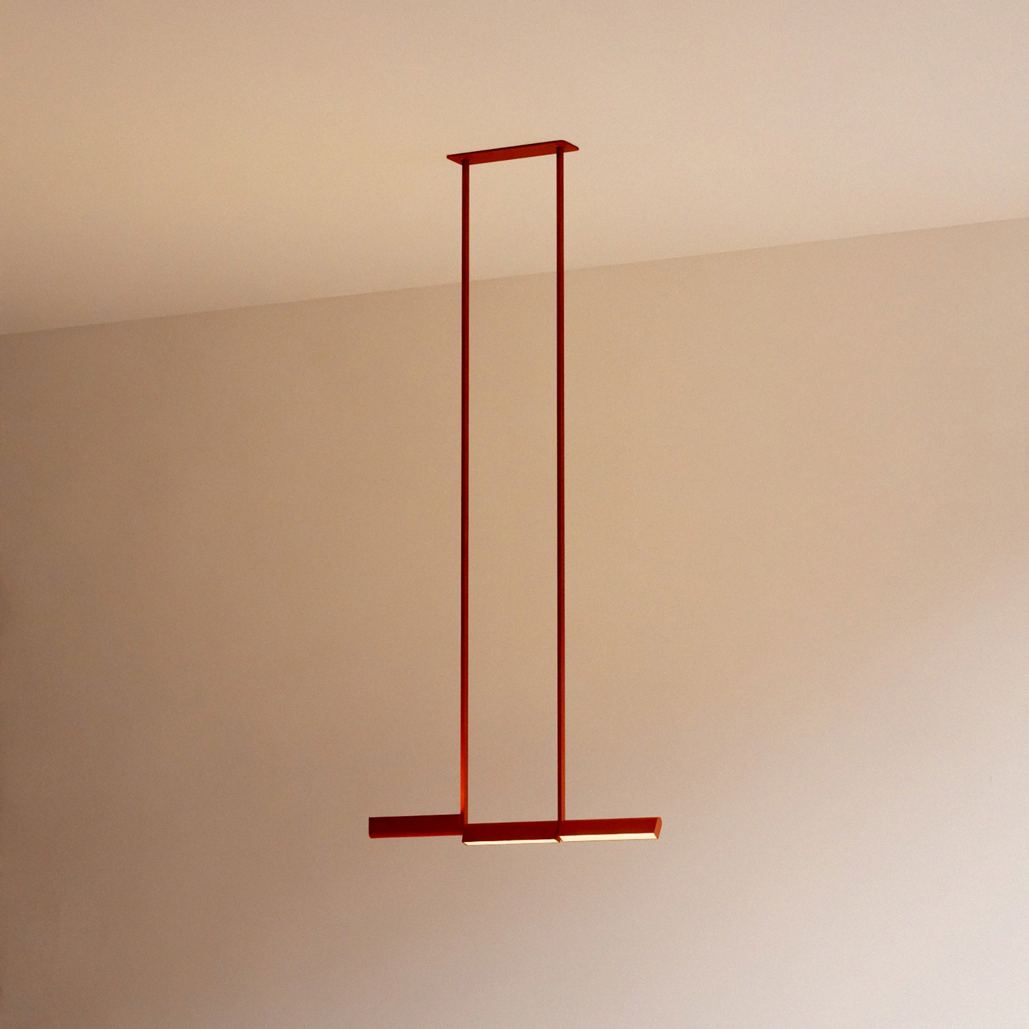 Industrial Red Pendant Light | DSHOP