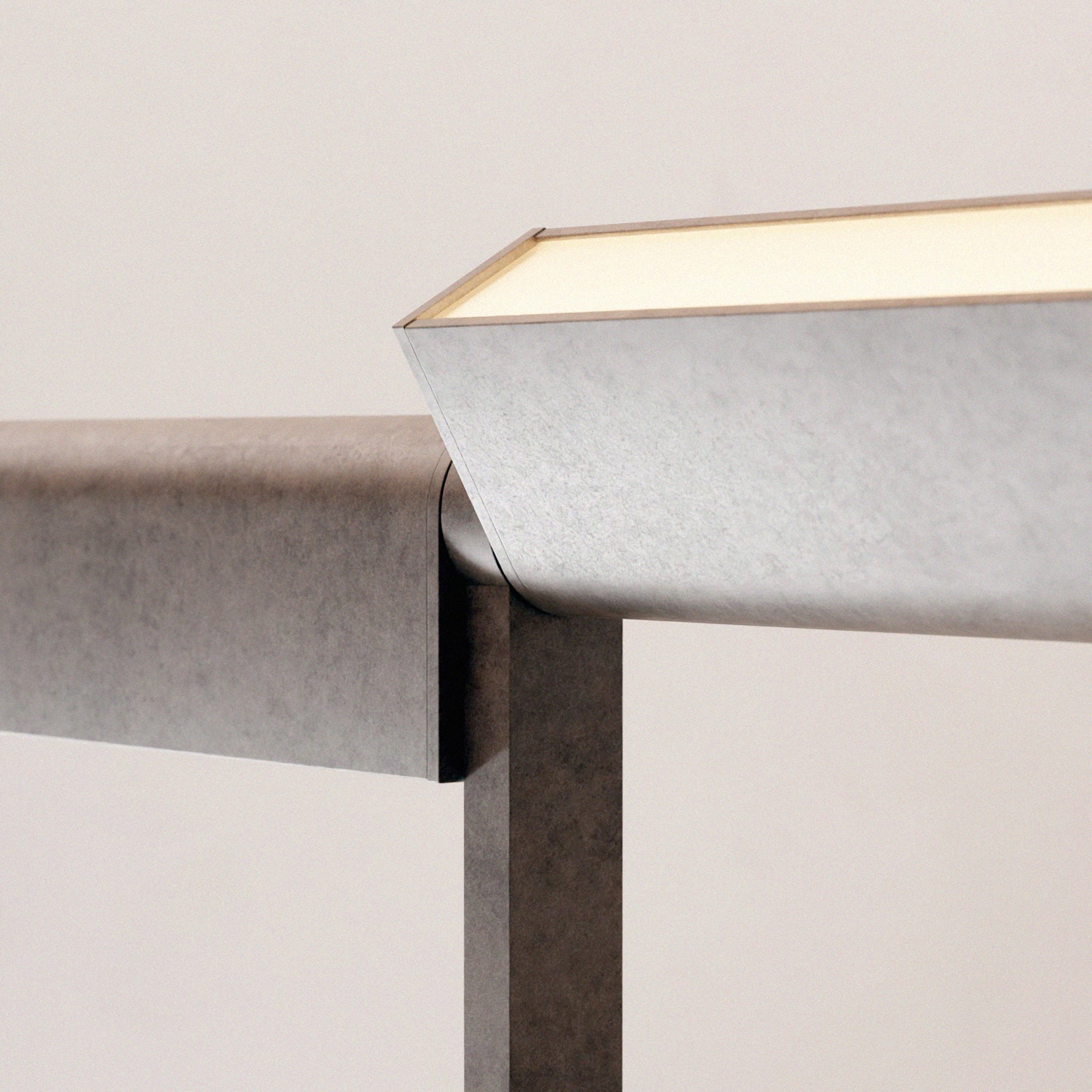 Tumbled Aluminum Floor Lamp | DSHOP