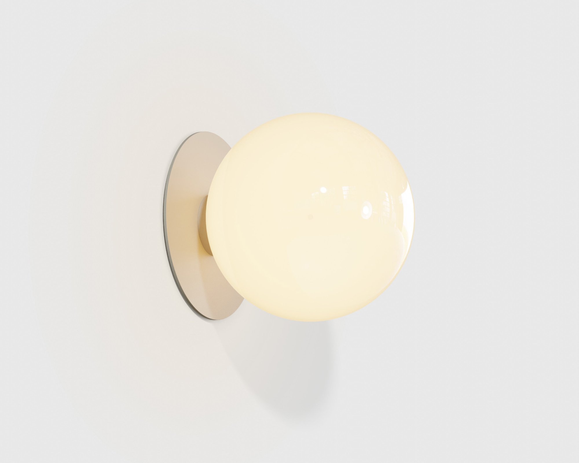 Lambert & Fils Milk Glass Sconce | DSHOP