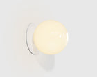 Minimalist White Globe Sconce | DSHOP