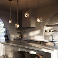 Aged Brass & Glass Pendant Lights | DSHOP