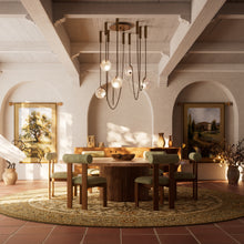 Larose Guyon Abysse 05 – Glass Chandelier with Brass Chains