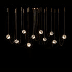 Larose Guyon Abysse 10 – Large Chandelier in Dark Aged Brass
