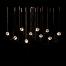 Larose Guyon Abysse 10 – Large Chandelier in Dark Aged Brass