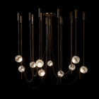 Larose Guyon Abysse 10 – Small Chandelier in Dark Aged Brass