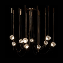 Larose Guyon Abysse 10 – Small Chandelier in Dark Aged Brass