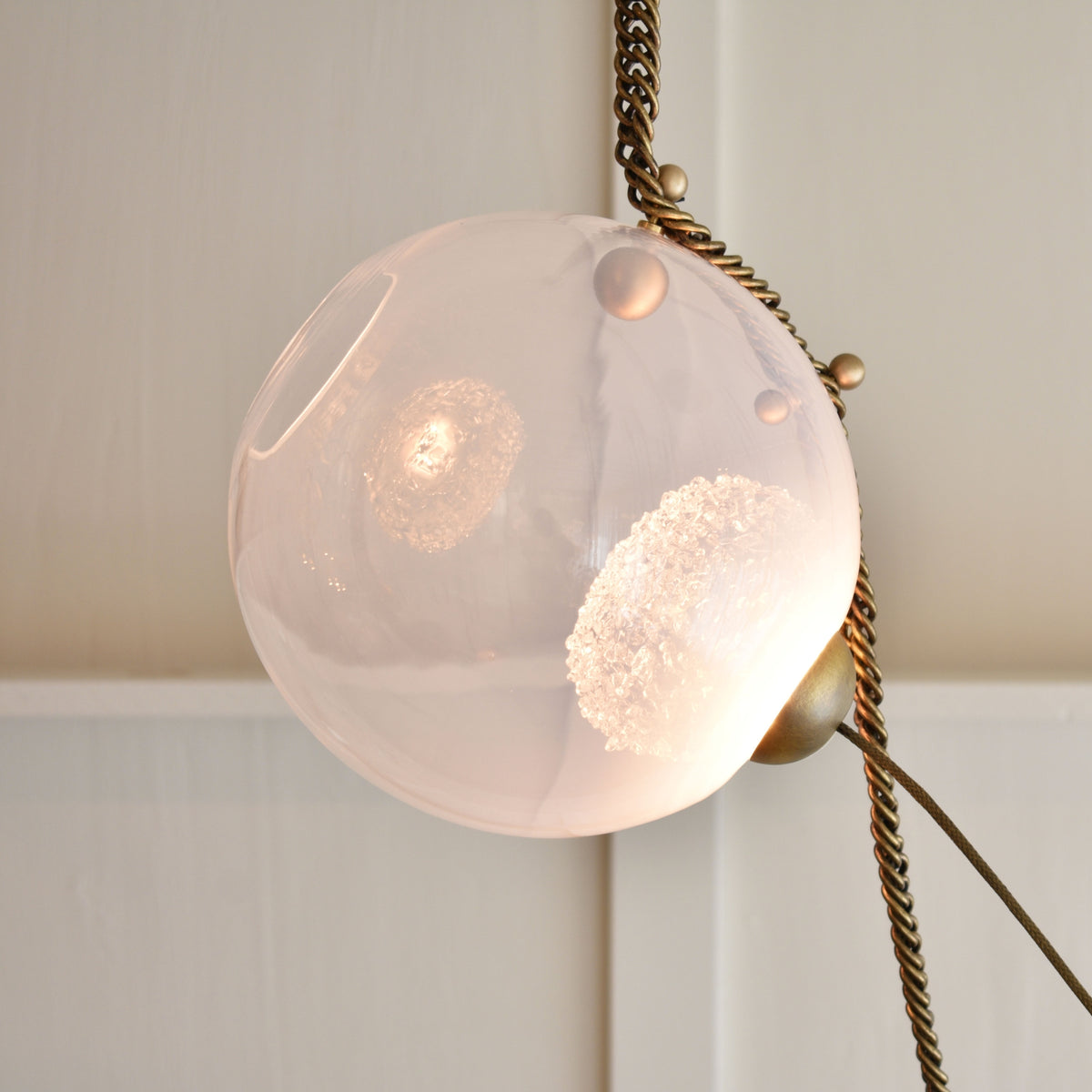 Larose Guyon Abysse 10 – Hand-Blown Glass Globe Chandelier
