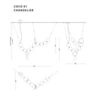 Larose Guyon Coco 01 Chandelier – Measurements