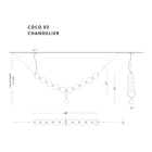 Larose Coco 03 Chandelier – Measurements