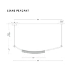 Larose Guyon Liane Pendant Measurements | DSHOP