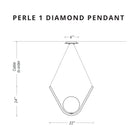 Larose Guyon Perle 1 Diamond Pendant Measurements | DSHOP