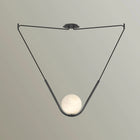 Larose Guyon Perle 1 Pendant Light – Center Canopy in Black