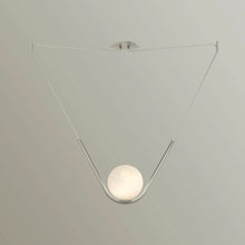 Larose Guyon Perle 1 Pendant Light – Center Canopy in Nickel