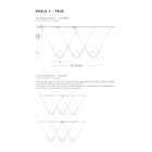 Larose Guyon Perle 1 Trio Pendant Light – Measurements | DSHOP