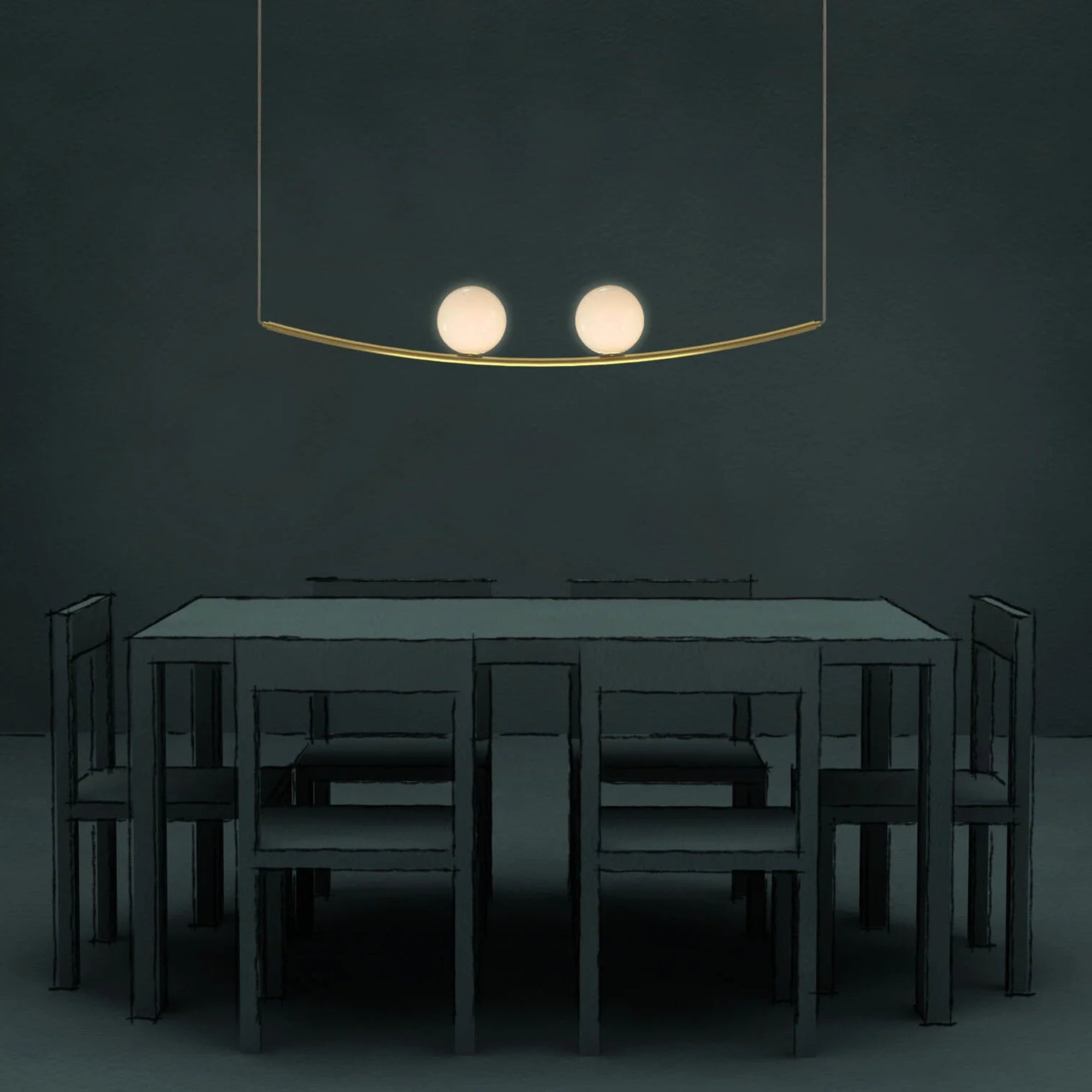 Larose Guyon Perle 2 Pendant Light – Minimalist Lighting