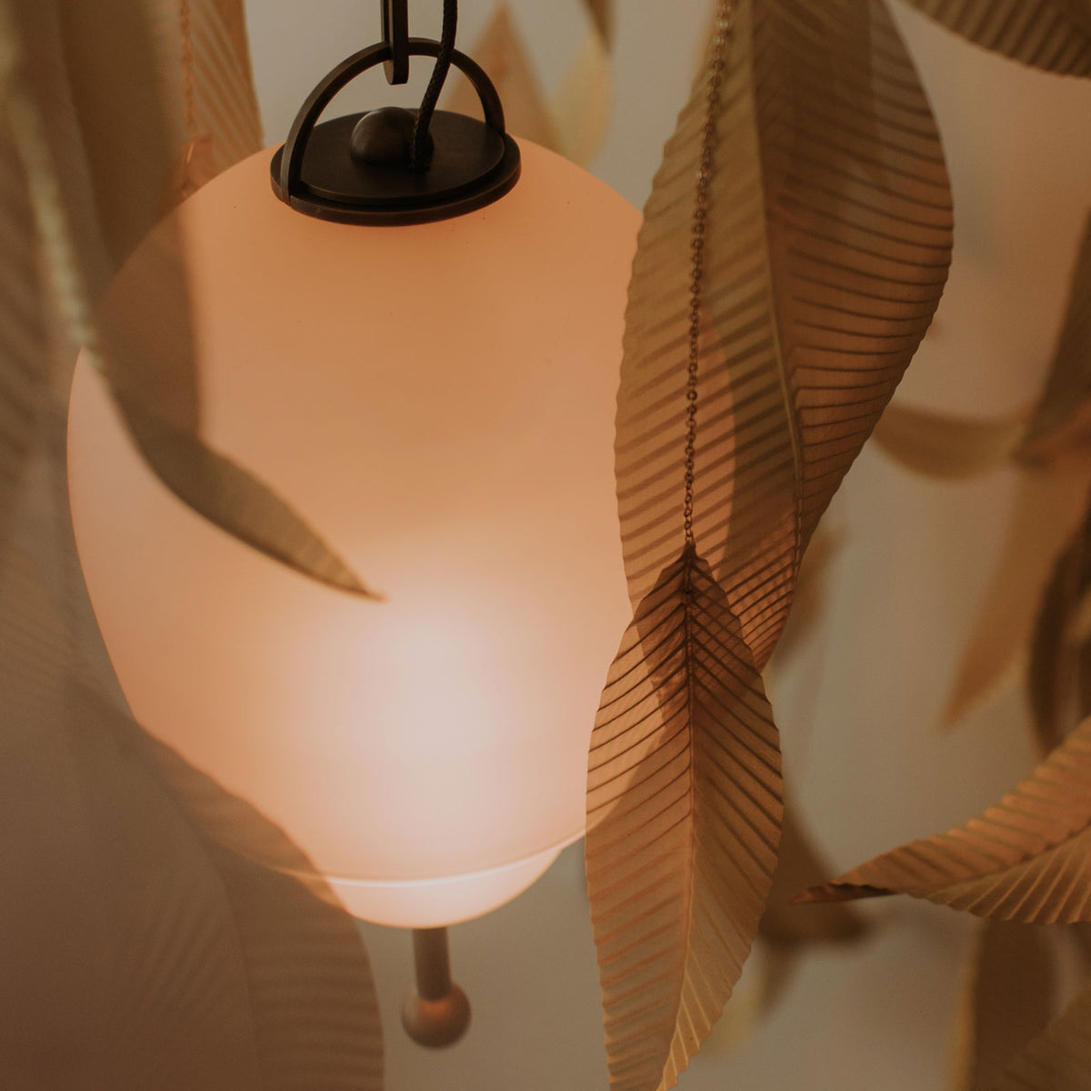 Saule L 01 Pink Glass Globe Pendant | DSHOP