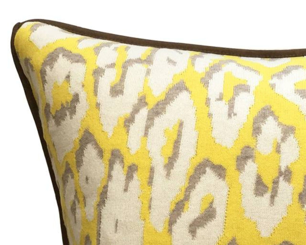 Rani Arabella Yellow Leopard Pillow | DSHOP