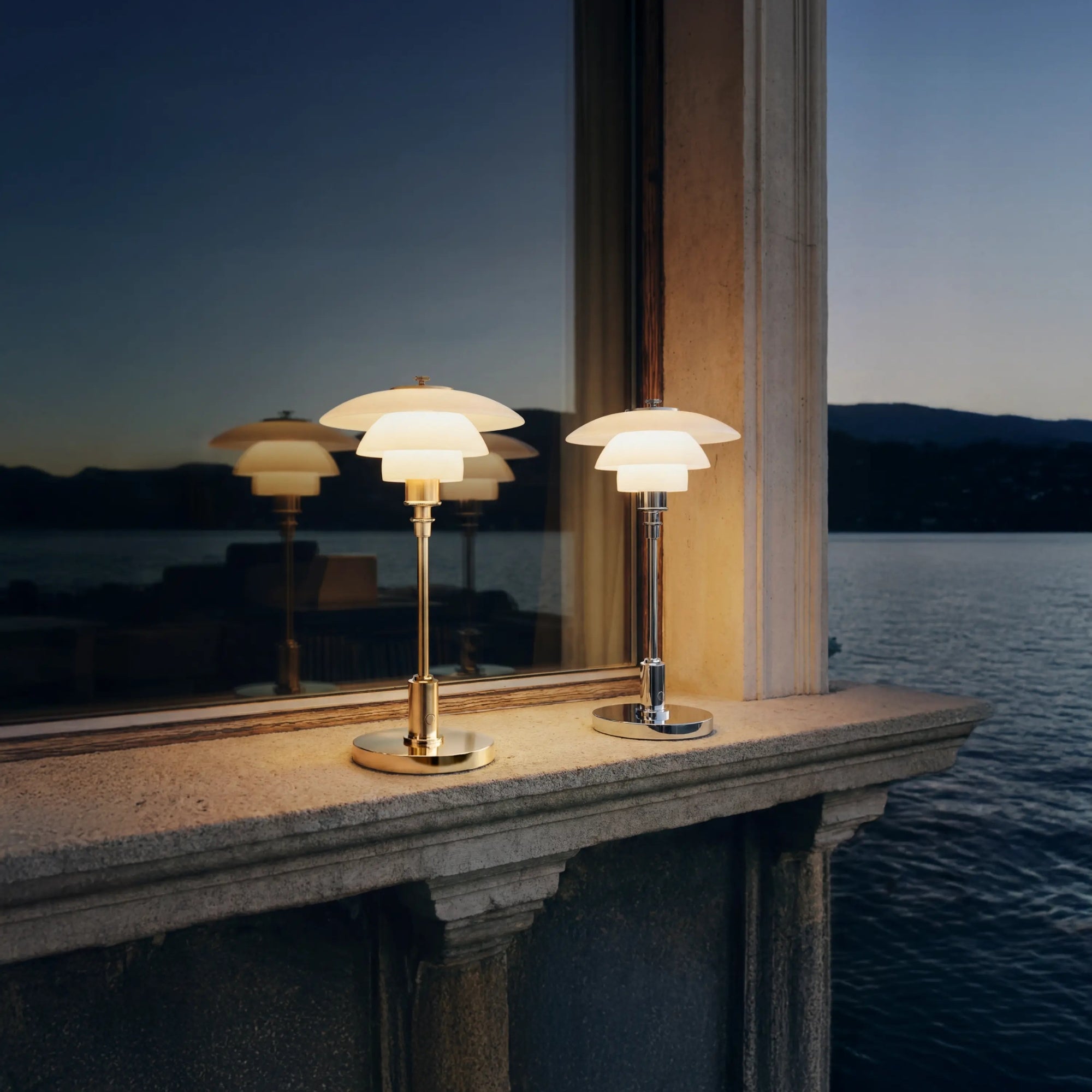 Louis Poulsen PH 1/1 Portable Table Lamp – Opal Glass Table Lamp