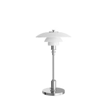 Louis Poulsen PH 2/1 Portable Table Lamp – Cordless Table Lamp in Chrome