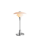 Louis Poulsen PH 2/1 Portable Table Lamp – Opal Glass Table Lamp in Chrome