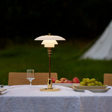 Louis Poulsen PH 2/1 Portable Table Lamp – Brass Table Lamp