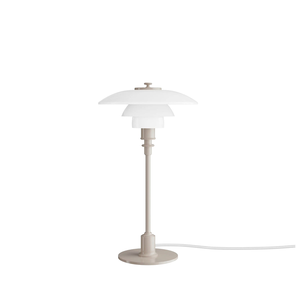 Louis Poulsen PH 2/1 Glass Table Lamp – Modern Table Lamp in Glossy Beige