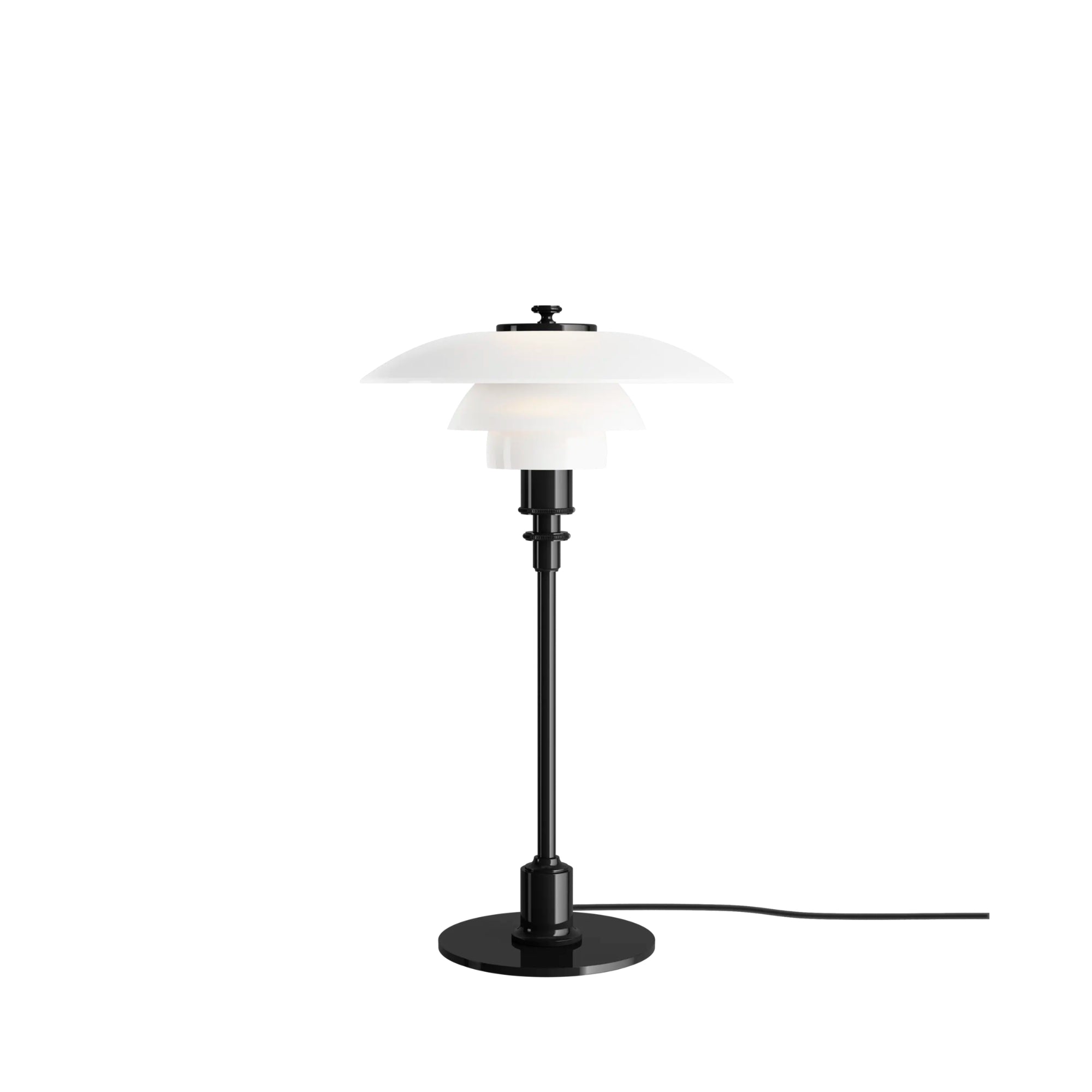 Louis Poulsen PH 2/1 Glass Table Lamp – Modern Table Lamp in Metallic Black