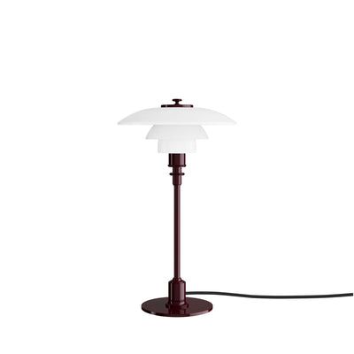 Louis Poulsen PH 2/1 Glass Table Lamp – Modern Table Lamp in Glossy Burgundy
