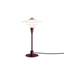 Louis Poulsen PH 2/1 Glass Table Lamp – Luxury Table Lamp in Glossy Burgundy