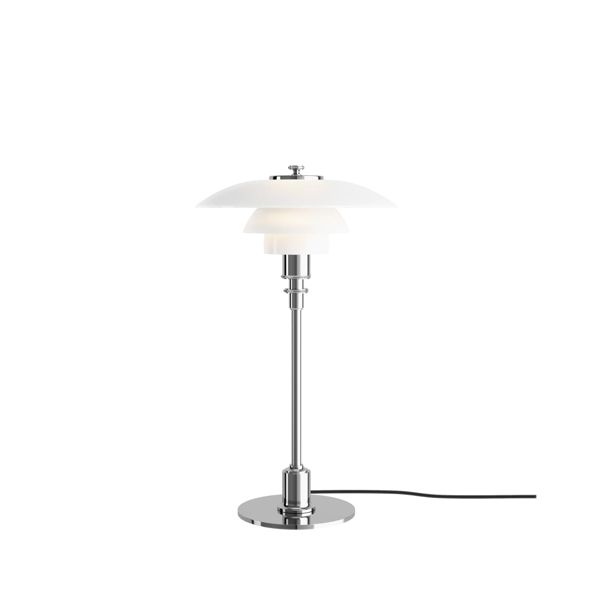 Louis Poulsen PH 2/1 Glass Table Lamp – Modern Table Lamp in Chrome