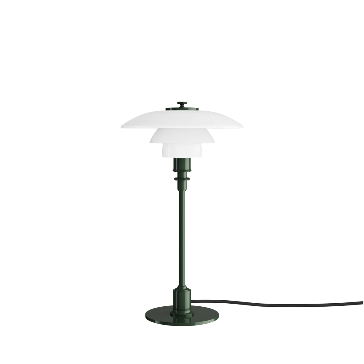 Louis Poulsen PH 2/1 Glass Table Lamp – Modern Table Lamp in Glossy Green