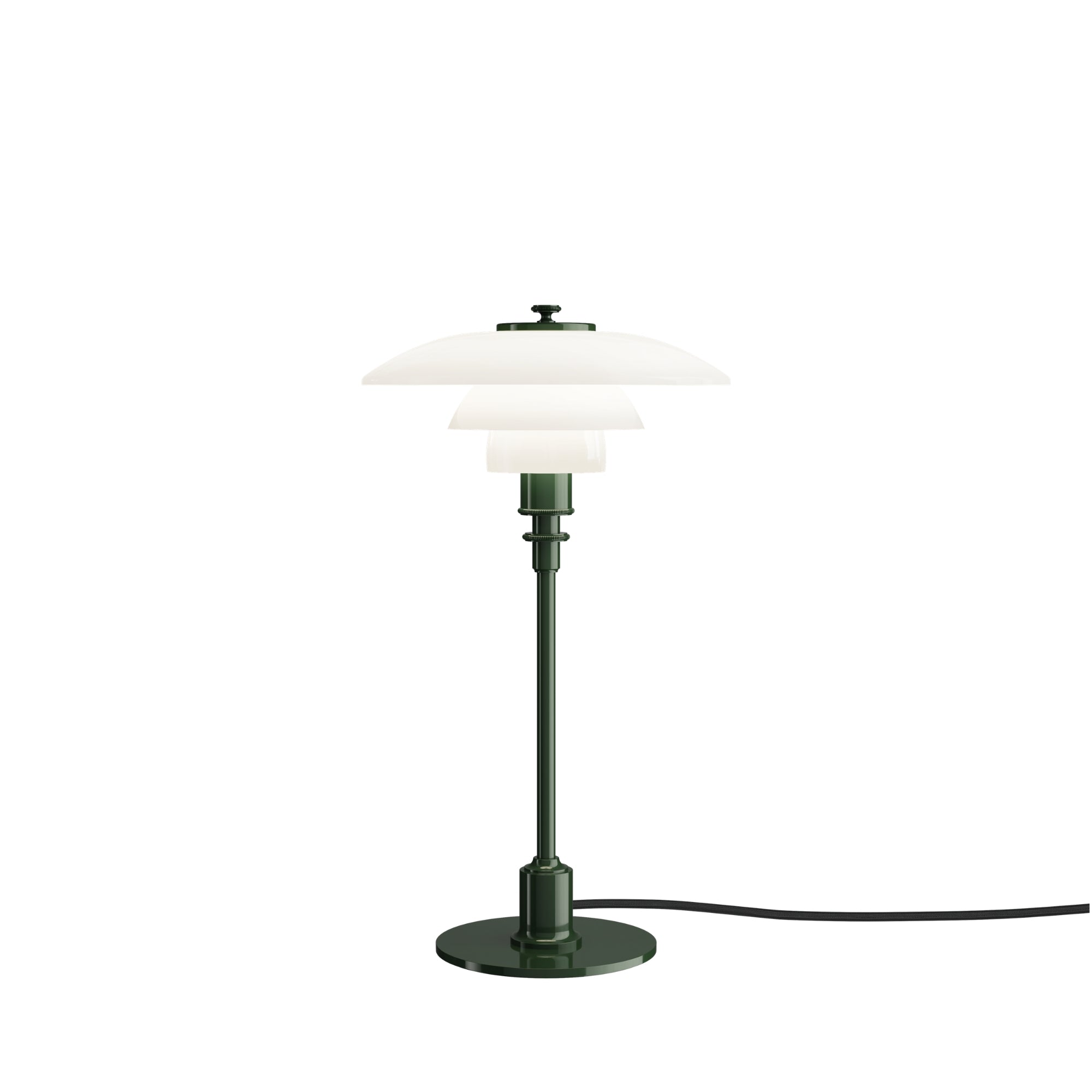 Louis Poulsen PH 2/1 Glass Table Lamp – Luxury Table Lamp in Glossy Green