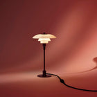 Louis Poulsen PH 2/1 Glass Table Lamp – Elegant Table Lamp in Glossy Burgundy