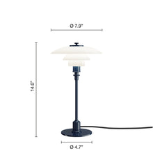 Louis Poulsen PH 2/1 Glass Table Lamp – Measurements | DSHOP
