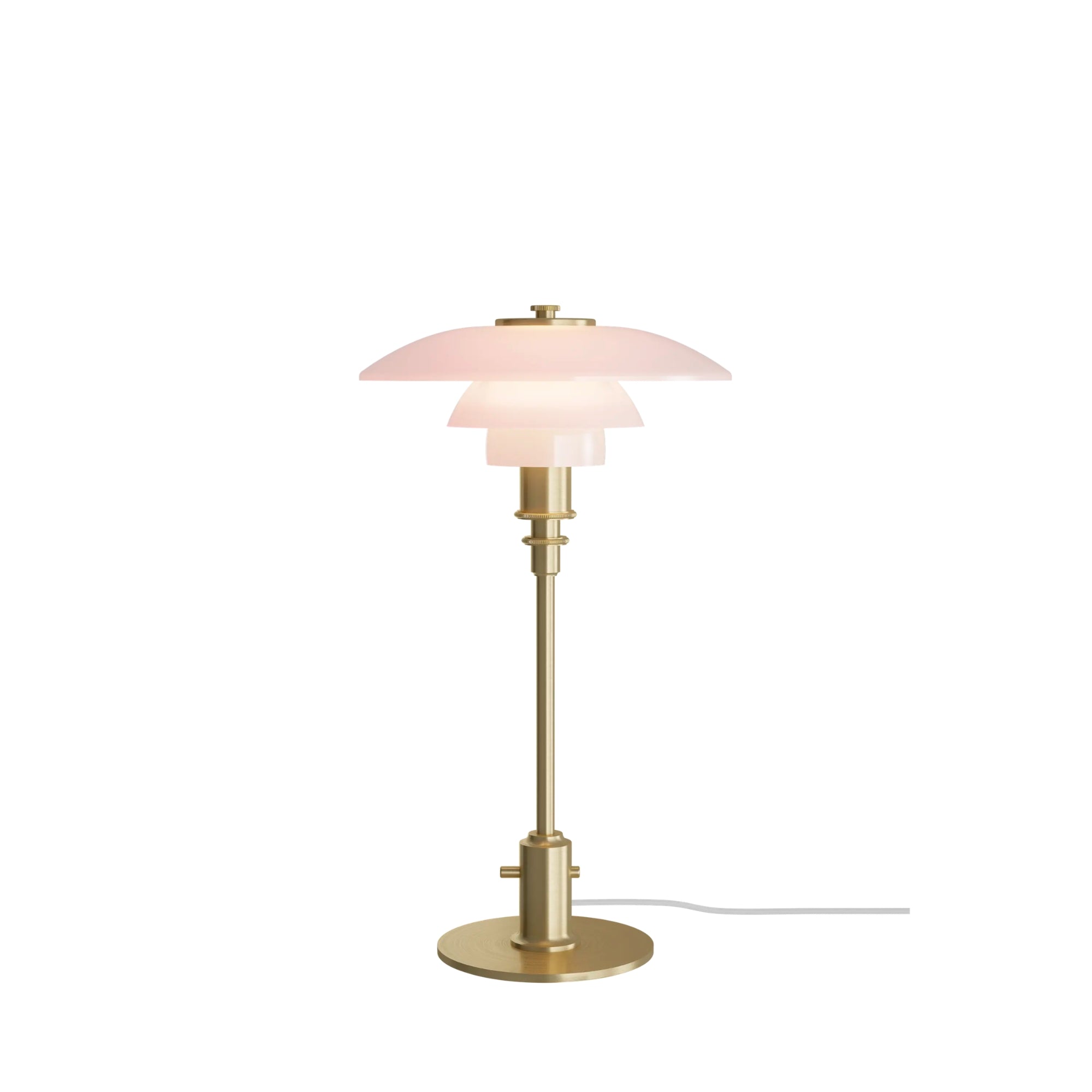 Louis Poulsen PH 2/1 Glass Table Lamp – Luxury Table Lamp in Pale Rose