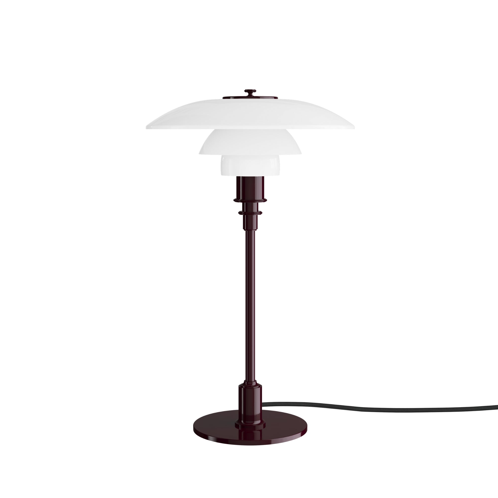 Louis Poulsen PH 3/2 Glass Table Lamp – Modern Table Lamp in Burgundy