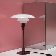 Louis Poulsen PH 3/2 Glass Table Lamp – Elegant Table Lamp in Burgundy