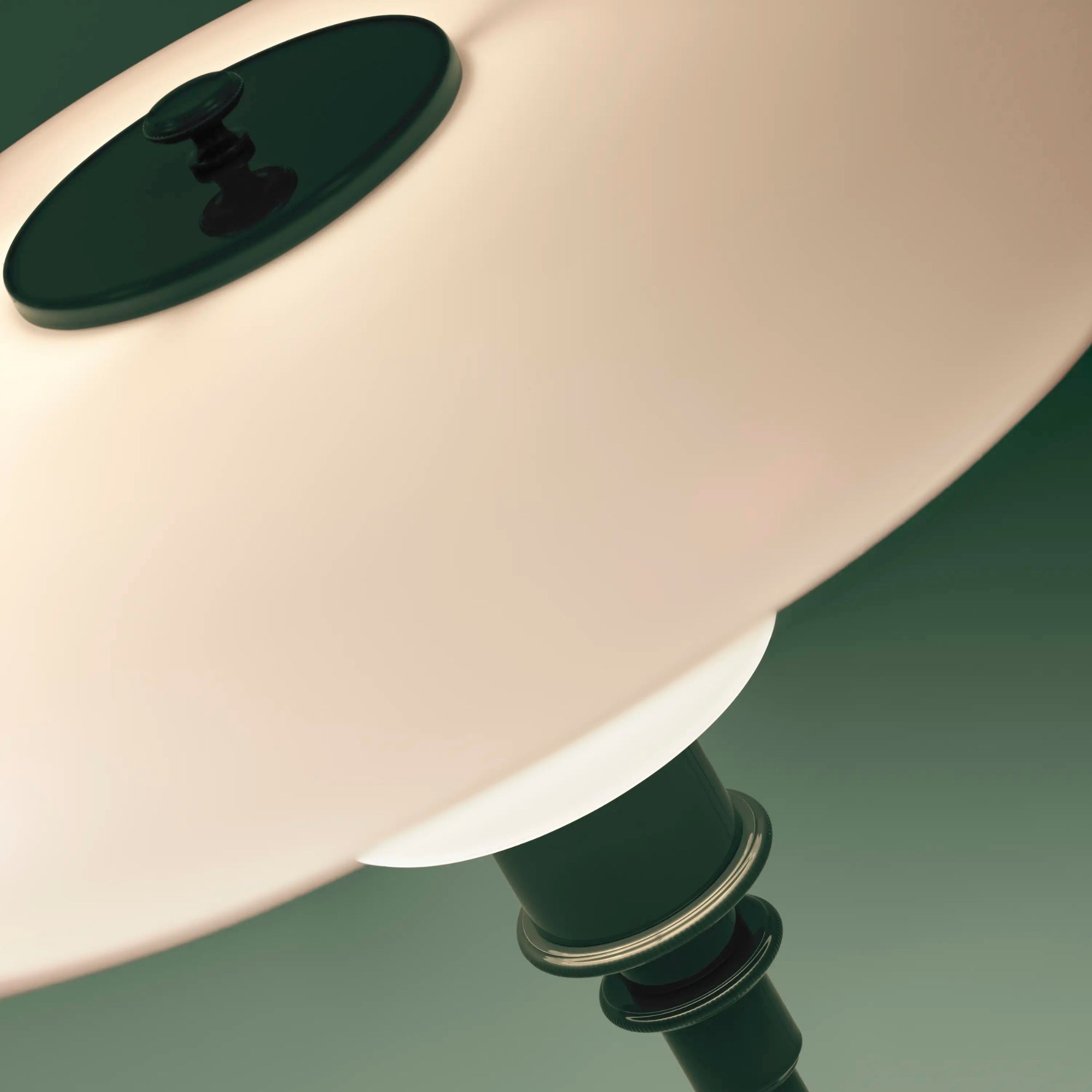 Louis Poulsen PH 3/2 Glass Table Lamp – Opal Glass Table Lamp in Green