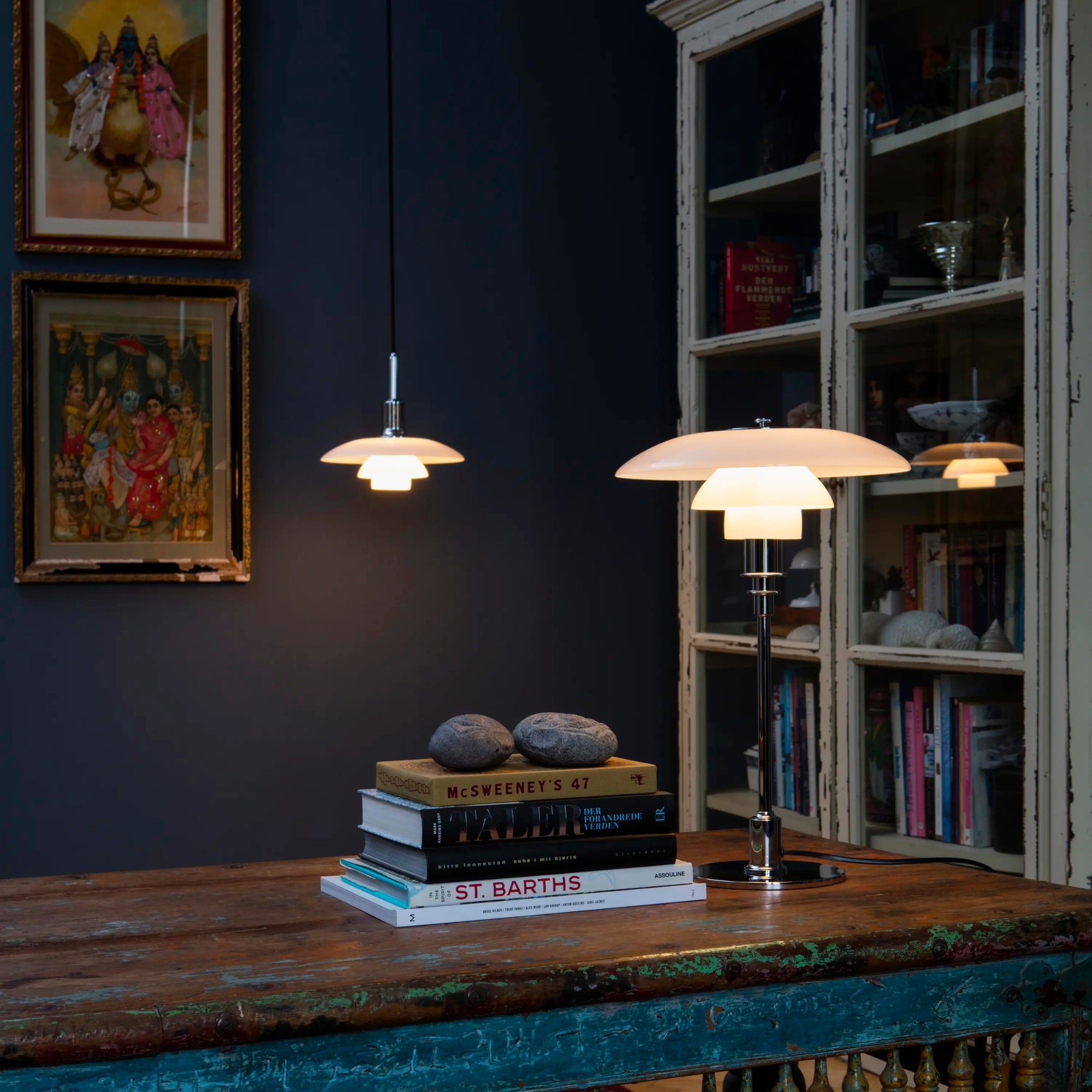 Louis Poulsen PH 3/2 Glass Table Lamp – Contemporary Table Lamp in Chrome