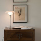 Louis Poulsen PH 3/2 Glass Table Lamp – 1920s Table Lamp in Chrome