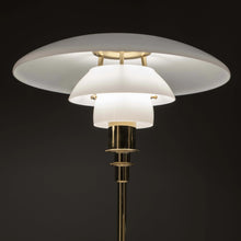Louis Poulsen PH 3/2 Glass Table Lamp – 1920s Table Lamp in Brass