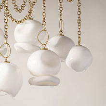 Hand Blown Glass Chandeliier