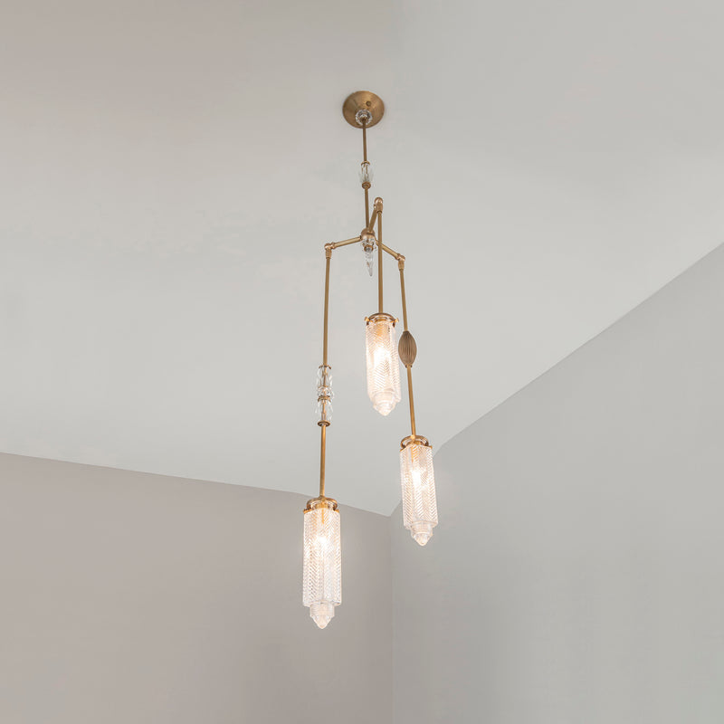 Chrysler Chandelier With Vintage Jewelry - 3 Arm | DSHOP