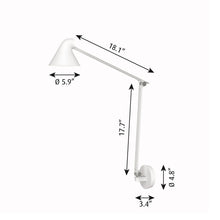  NJP Wall Lamp - Long Arm - Dimensions