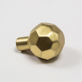 Facet-02L Knob (Large) - Satin Brass