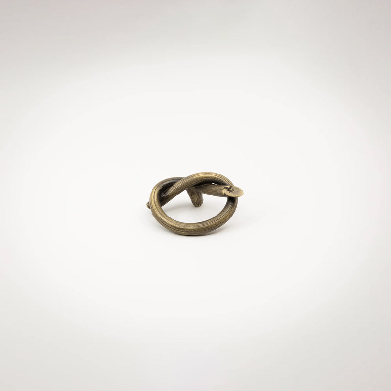 Antique Brass KNOT-01 Knob | DSHOP